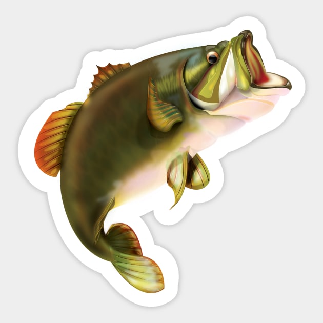 Carp Fish Sticker by nickemporium1